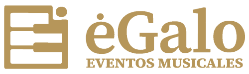 logotipo egalo eventos musicales horizontal premium